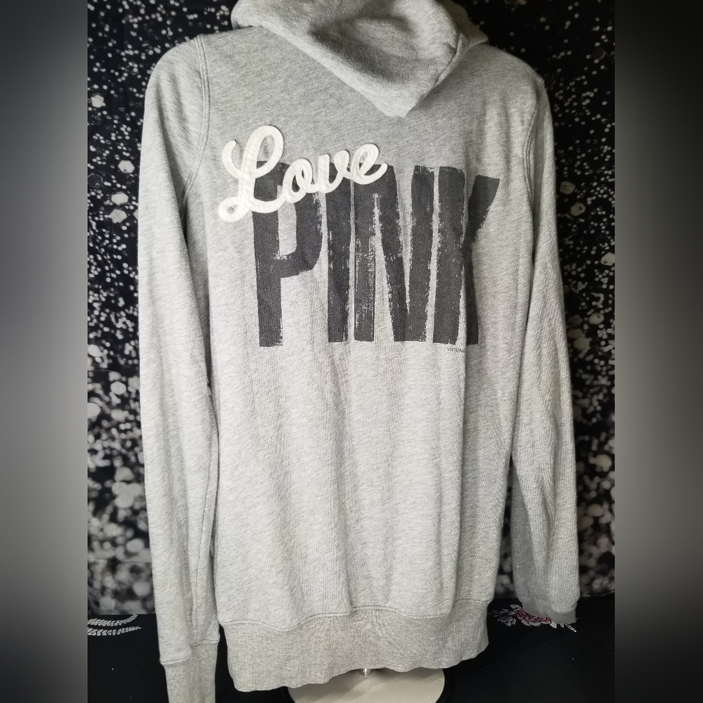 XS PINK Victoria Secret Lightweight Hoodie - Picture 1 of 2